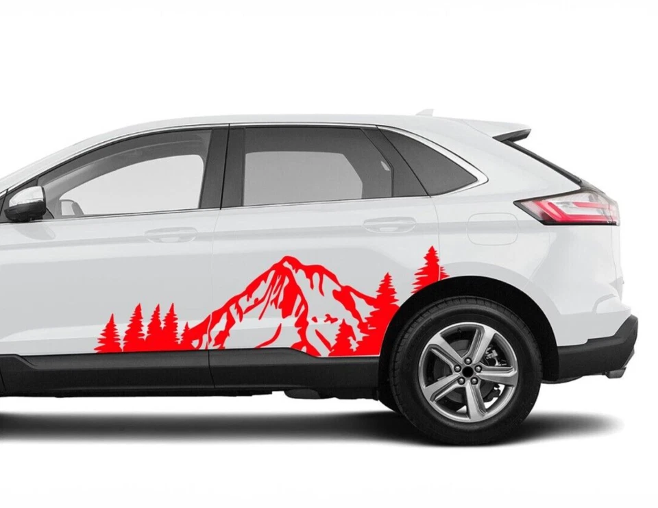 Calcomanía adhesiva árbol de montañas diseño gráfico para Ford Edge Kuga 2015 - presente Foto 4 de 4