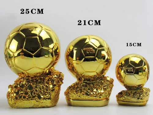 Réplica 1:1 Balón de Oro Trofeo de Fútbol Fans de Fútbol Resina Recuerdo Puede Poner Nombre