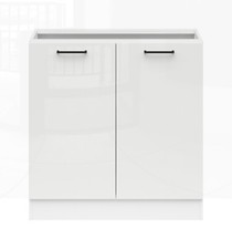 Kitchen units, white gloss kitchen units Junona, sold separately