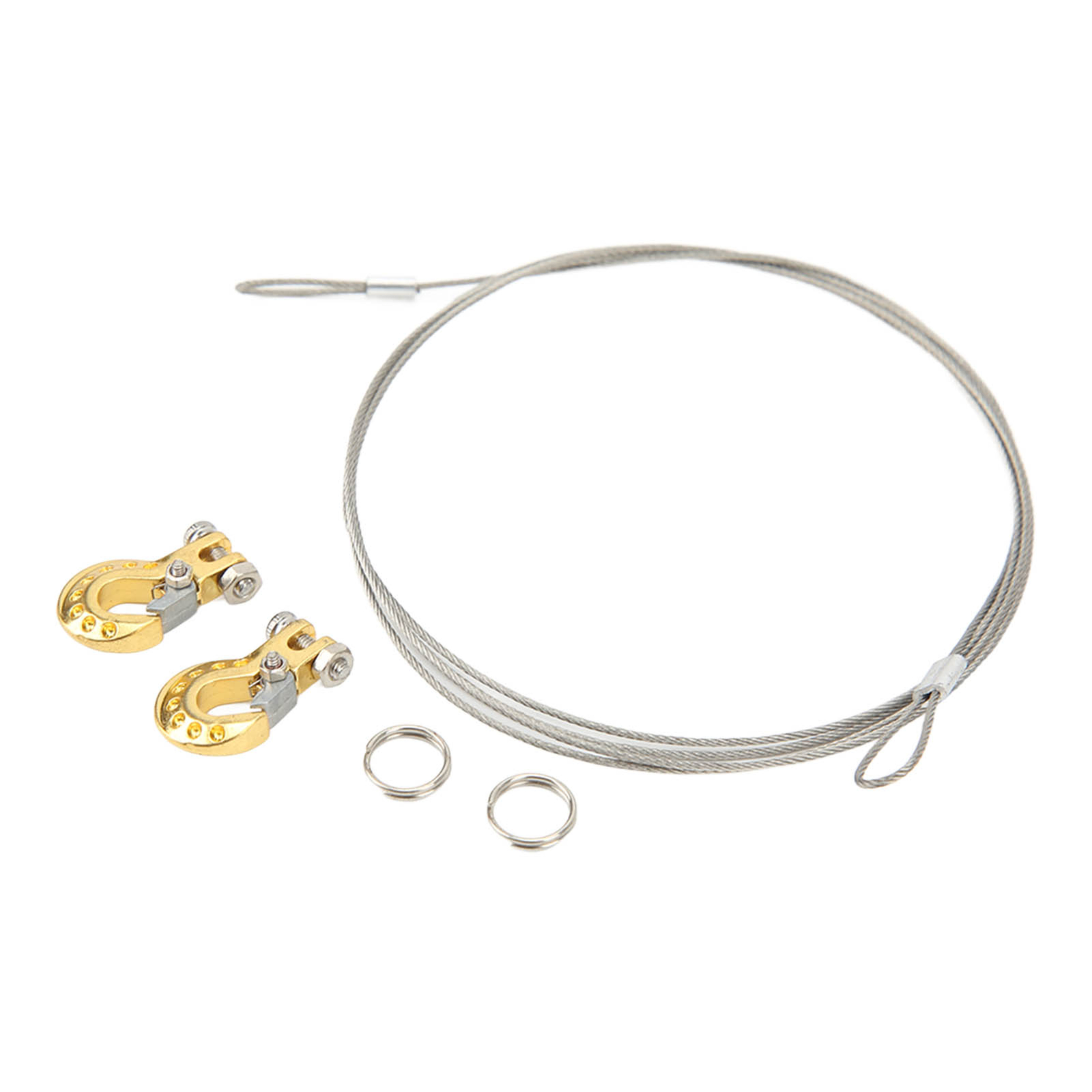 Lot De 2 Crochets De Remorquage En Métal Pour RC Winch - 1/10 Axial SCX10 D90 - Neuf