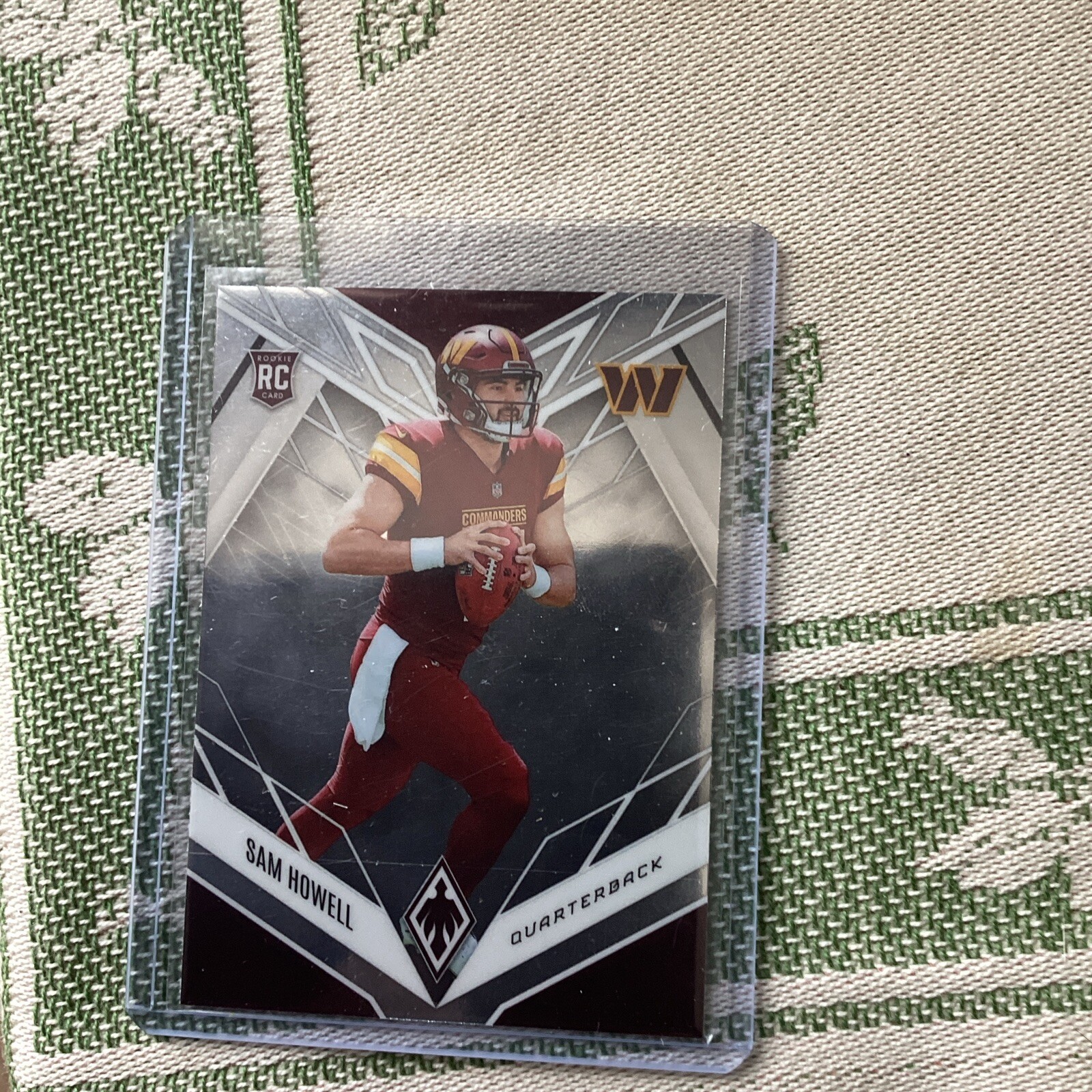 2022 Panini Phoenix Sam Howell Color Burst SSP Rookie RC #105 Commanders