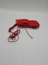 Vintage Red Corvette Testarossa Landline Phone Sports Car Telephone - Untested