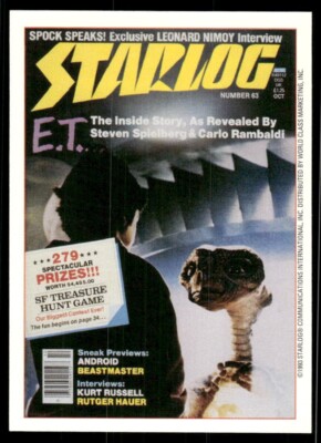 E.T. 1993 Starlog Movie Card #35 (NM)