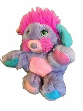 Popples Vintage Plüsch ca. 20cm Mattel 1985 Stofftier Kuscheltier Rosa Lila