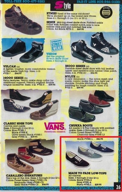 Vtg 1990s NOS Vans Style 95 Era Low Top Shoes Womens 8 N