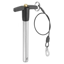 T Handle Lock Pins 1/2x3.15" (12x80mm) Push Button Quick Release Pin with Wire