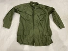 Vintage Military Shirt Mens Medium Green OG 107 Slant Pockets Vietnam Army