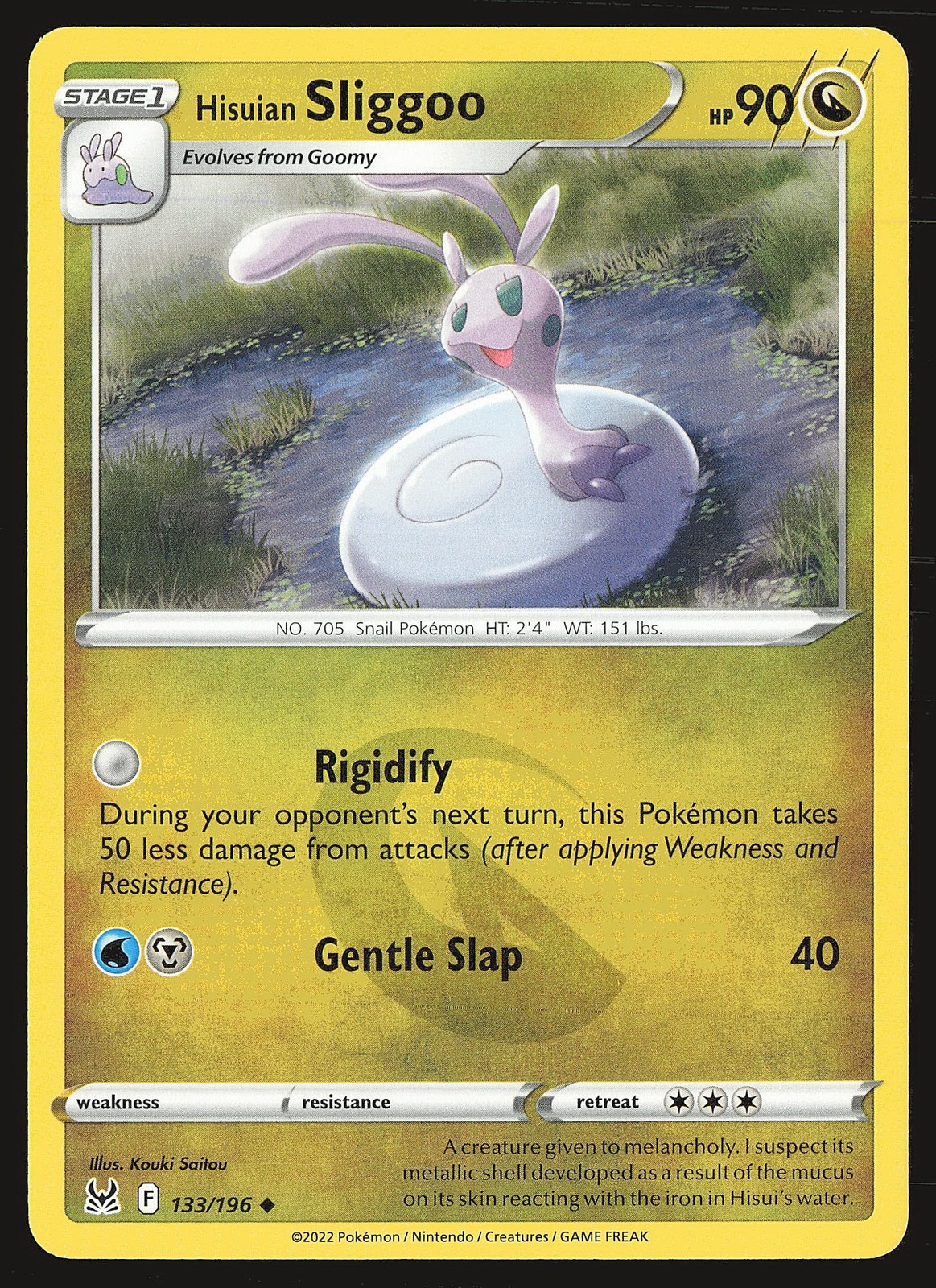 SWSH11: Lost Origin Hisuian Sliggoo #133/196 Uncommon Pokemon Card