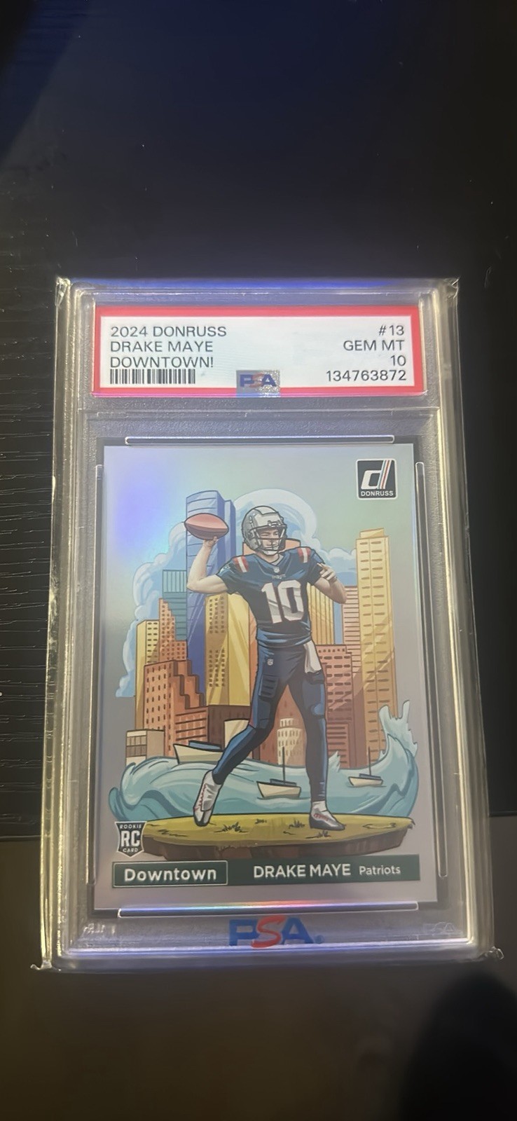 2024 Donruss Optic - Drake Maye Downtown - PSA 10 #13 🔥🔥🔥🔥 Rookie
