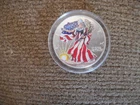 American Eagle Walking Liberty 1999 - 1oz .999 Fine Silver Colorized Dollar
