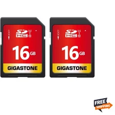 16GB SD Card 2-Pack UHS-I U1 Class 10 SDHC Memory Card High-Speed Full HD Vid...