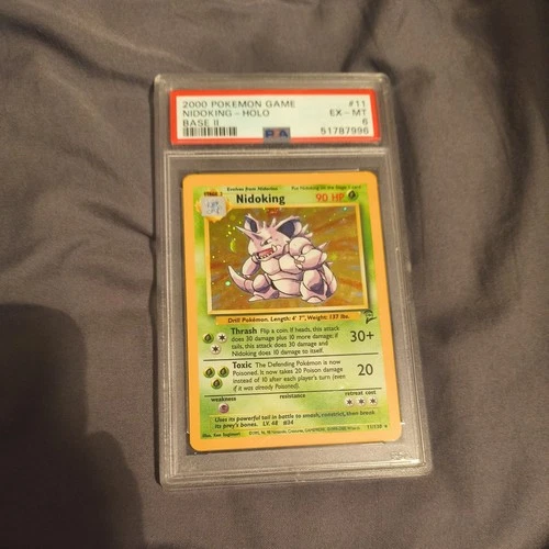Nidoking 11/130 PSA 6 (Excellent/Mint) Pokemon Card 2000 Base Set 2