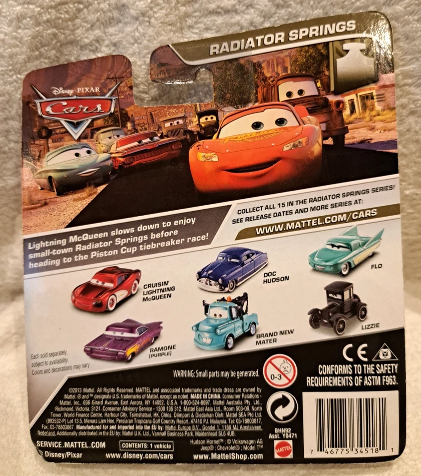 CARS - LIZZIE - Mattel Disney Pixar - Immagine 2 di 2