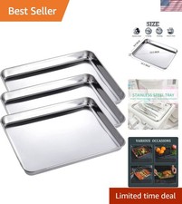 High-Grade 3 Pack Surgical Trays - Ideal for Dental, Lab  Tattoo Use, 10.5  x8  