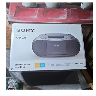 SONY ソニー CFD-S70 パーソナルオーディオシステム ブラック SONY (ソニー) CDラジカセ CFD-S70 2022年製｜トレファクONLINE