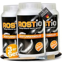 3 X Rostio Rostumwandler 1 L Rostkonverter Rostentferner Rostschutz-Grundierung