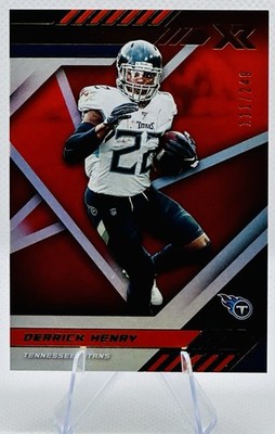 Panini XR Derrick Henry Titans 2020 Red /249 Football #32 Serial Numbered
