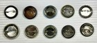 Vintage Pinback Button Lot 10pc Beatles Goonies Star Wars AC/DC Beetlejuice IKE — photo 9