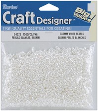 Pearl Beads Rice White 3mm X 6mm 