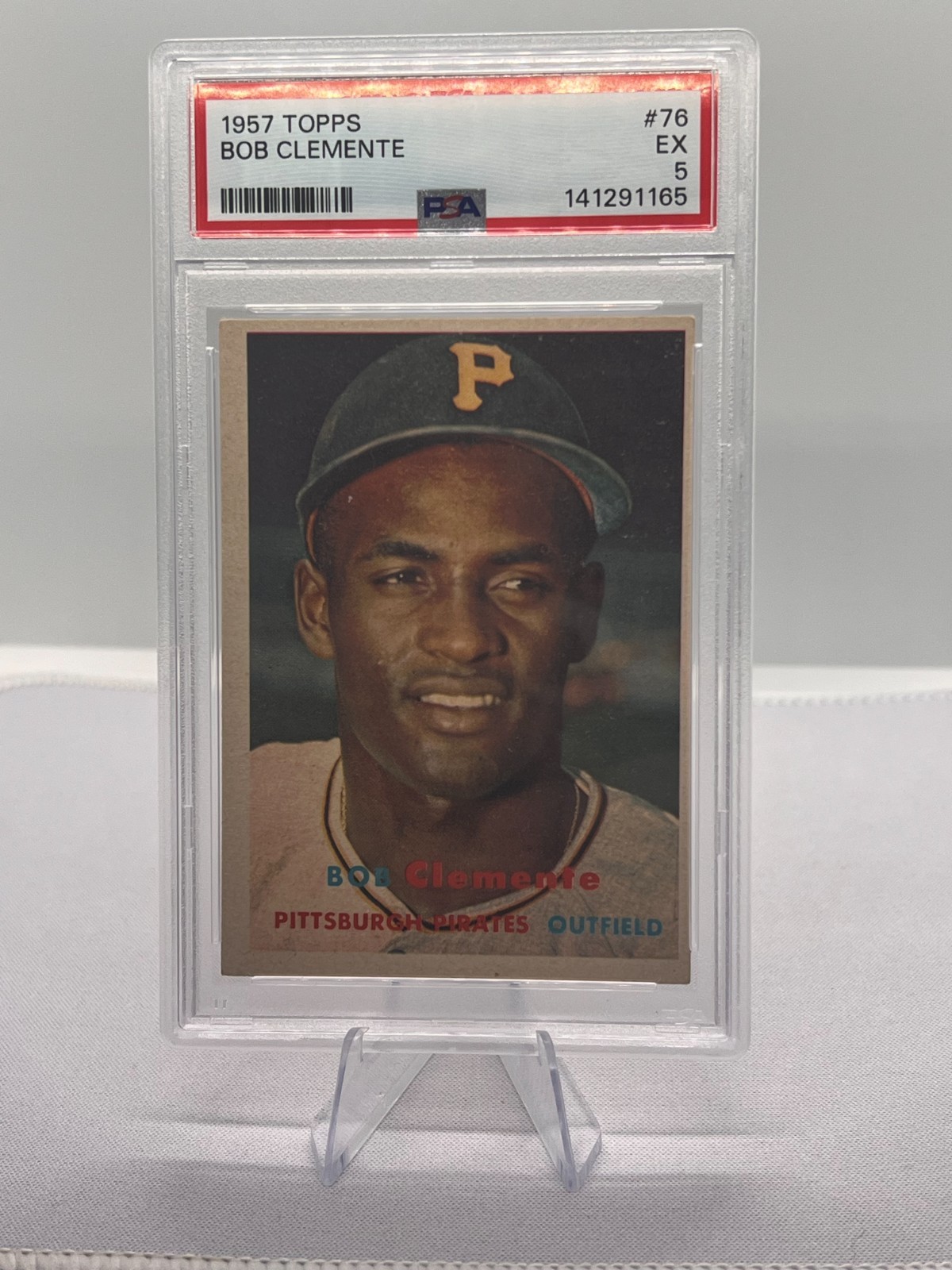 1957 Topps Roberto Clemente #76 (Bob on card) PSA 5