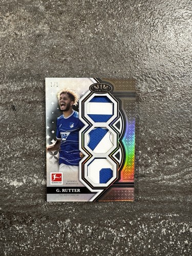 Georginio Rutter Triple Relic 1/1, Topps Tier One Bundesliga 2022/23