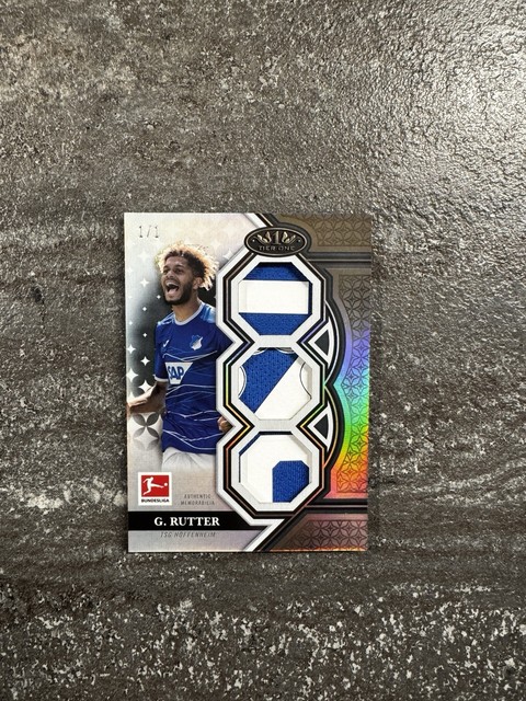 Georginio Rutter Triple Relic 1/1, Topps Tier One Bundesliga 2022/23