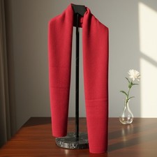 Slipintosoft Womans One Size 11 x 57 100 Cashmere Scarf Red