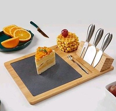 Creative kitchen tableware Cheese plate bamboo SLATE cheese board kitchen tools