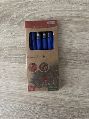 United Office Gelschreiber Set 6x Blau Schreibend