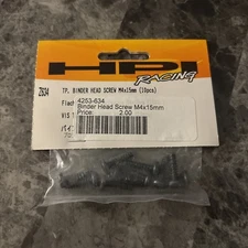 (B2) HPI 4x15mm Self Tapping Button Head Screw (10) [HPIZ634]