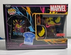 Funko Pop! Tees Marvel Venom Blacklight Target Sealed w/ size L Shirt