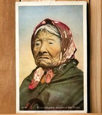 1938 Princess Angeline Daughter Chief Seattle Handwritten Personalized Postcard 