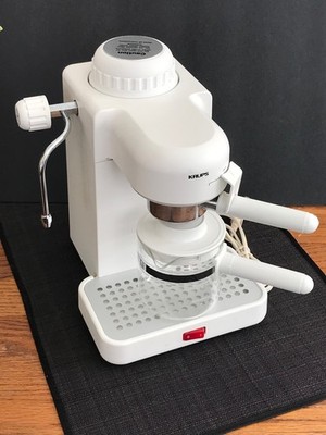 Krups 963 Espresso Mini 4-Cup Cappuccino Machine White Electric Switzerland