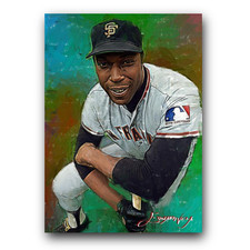 Willie McCovey #17 Art Card Limited 26/50 Vela Signed (San Francisco Giants)