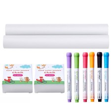 VEVOR 32-Piece Kids Art Easel Accessory Set: Chalks, Markers  Paper Rolls