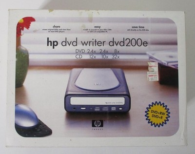 HP DVD WRITER; DVD2300e Plus Software, Book, Wiring, DVDs; In Box - Share & Easy