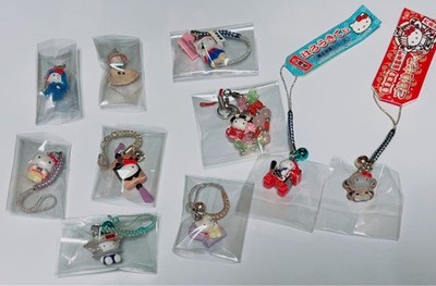 Hello Kitty Local Character Strap Set 10 Stück Berühmte Figuren Sammlerstück ...