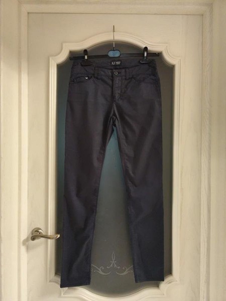 Women Armani Jeans Trousers Navy 36 / S / 44