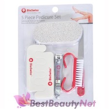 BioSwiss 5 Piece Pedicure Set