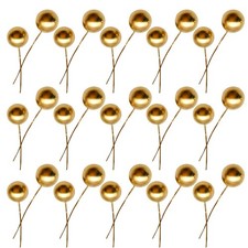 200pcs Christmas Golden Berry Picks DIY Artificial Holly Berries for Wreath