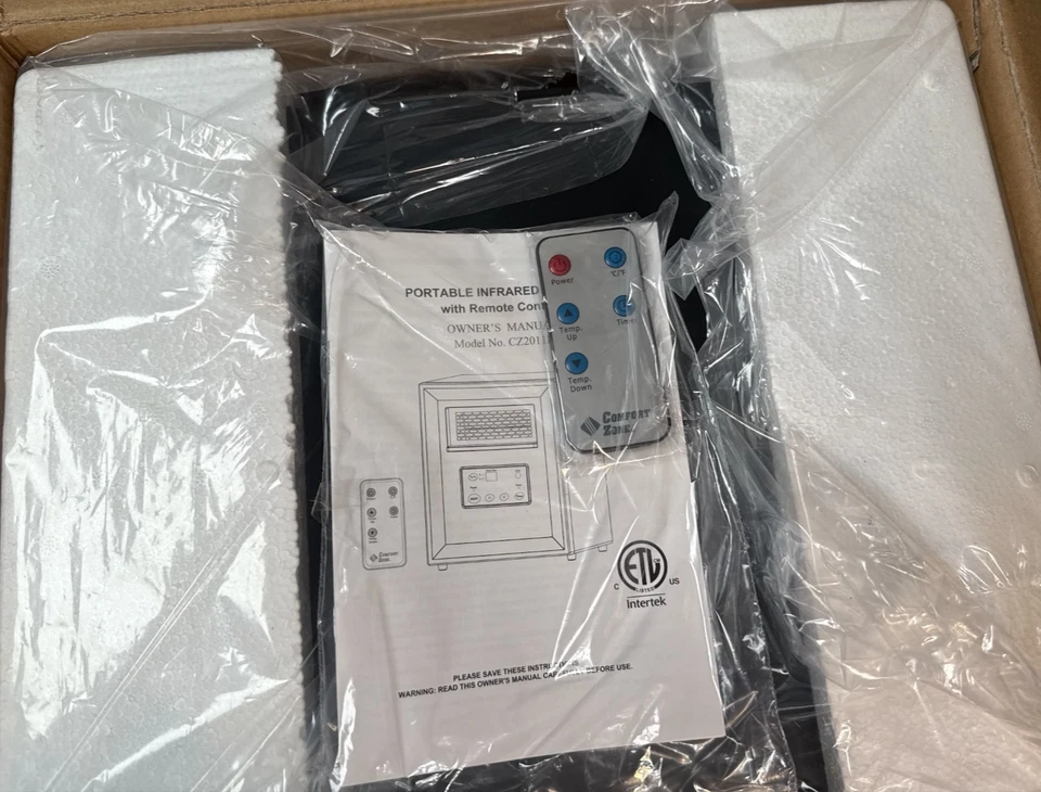 Calentador Infrarrojo Comfort Zone Modelo CZ2011P Nuevo en Caja Foto 4 de 4