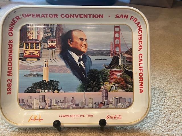 1982 McDonald’s Owner/Operator Convention San Francisco Coca-Cola Tray