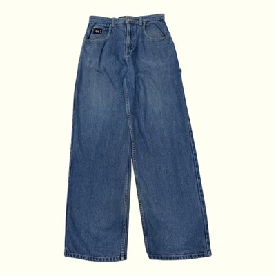 Jeans Homme Phat Farm W29 L31 Bleu Coton Bon État Baggy Normal Uni Mi-taille - Photo 1/4