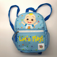Cocomelon Let's Play JJ Blue Mini Backpack Boys Toddler Preschool Zip Adjustable