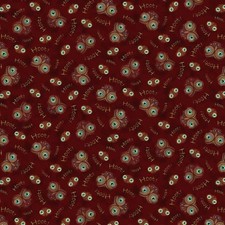 Quilting Treasures - Opulent Owls - Hoot And Owl Eyes - Tan, Fabric by the Yard