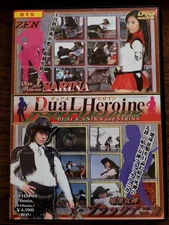 JP DVD DUAL HEROINE BLACK ANIKA & SARINA ZEN PICTURES JAPAN RARE DOUBLE FEATURE