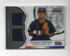 2011 Bowman Sterling USA Baseball X-Fractor Dual Relics SP/199 Marcus Stroman