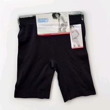 Womens Jockey BLACK Smoothing Slip Short Size Medium NEW Lightweight No Chafing
