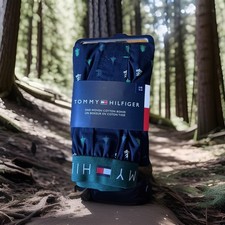 Tommy Hilfiger Men's Woven Cotton Boxer Size: LARGE