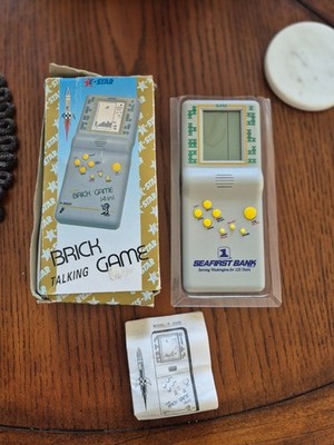Vintage Talking BRICK GAME Handheld Tetris Game Console P-8000 TESTED
